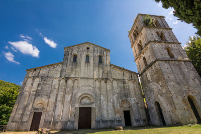 Low angle view of historical building against sky