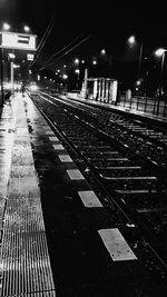 Illuminated street light at night