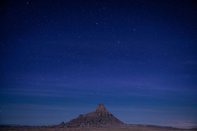 Scenic view of star field against sky at night