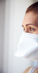 Close-up portrait of a woman