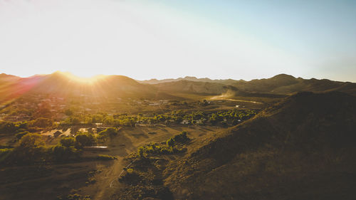 Scenic view of landscape against sky