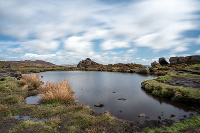 View of lake against sky