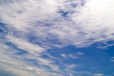 High angle view of clouds in sky