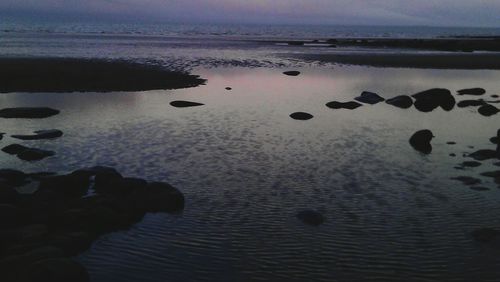 Reflection of clouds in water