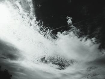 Low angle view of cloudy sky