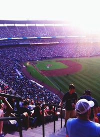 People at stadium