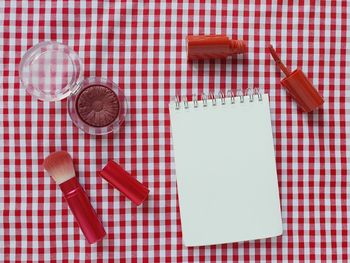 Directly above shot of cake on table