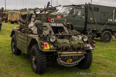 Car on field