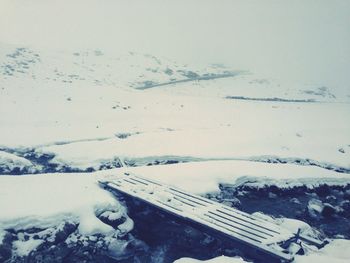 Snow covered landscape