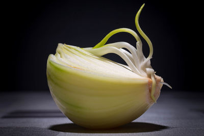 Close-up of bananas on table