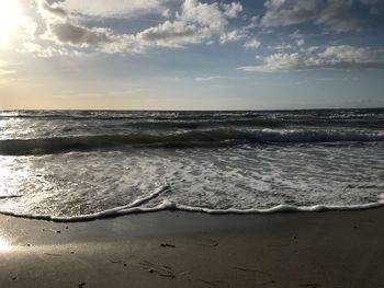 Scenic view of sea against sky