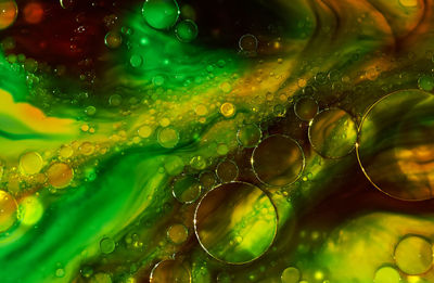 Full frame shot of bubbles in water