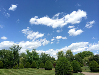 Scenic view of landscape against cloudy sky