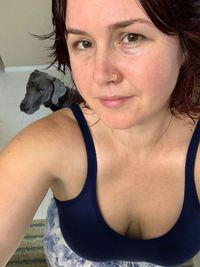 Portrait of beautiful woman