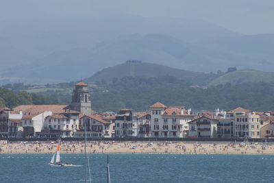 Scenic view of saint jean de luz