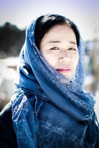 Close-up portrait of woman