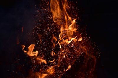 Close-up of fire