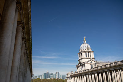 Low angle view of building against sky