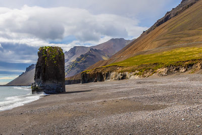 Stapi in icelandic means cliff and it stands alone kissed by the sea again and again. 