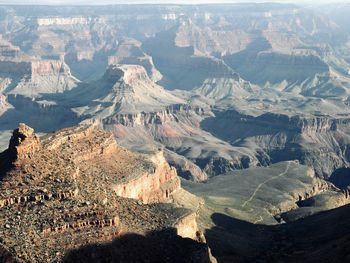 Aerial view of dramatic landscape