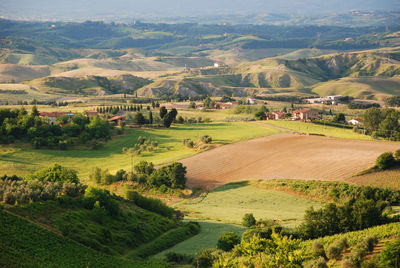 High angle view of landscape