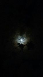 Scenic view of moon in sky at night