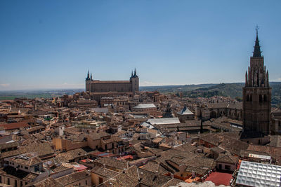 Aerial view of buildings in city