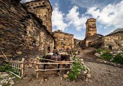 Old ruins against sky