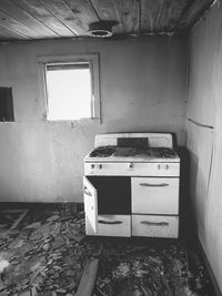 Interior of abandoned home