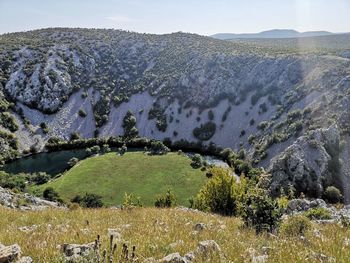 Scenic view of landscape against sky