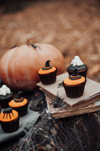 Close-up of food on table
