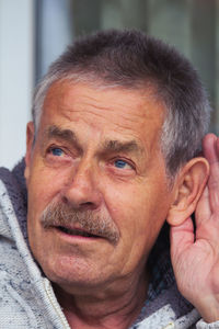 Close-up portrait of young man