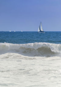 Scenic view of sea against sky