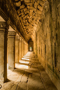 Corridor of historic building