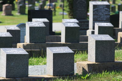 View of cemetery