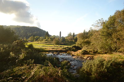 Scenic view of landscape against sky