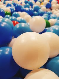 Close-up of multi colored balloons