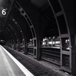 Train at railroad station platform