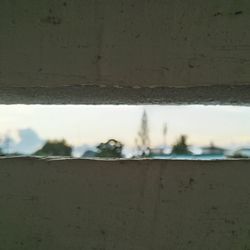 Close-up of window against sky