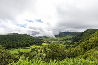 Scenic view of landscape against sky