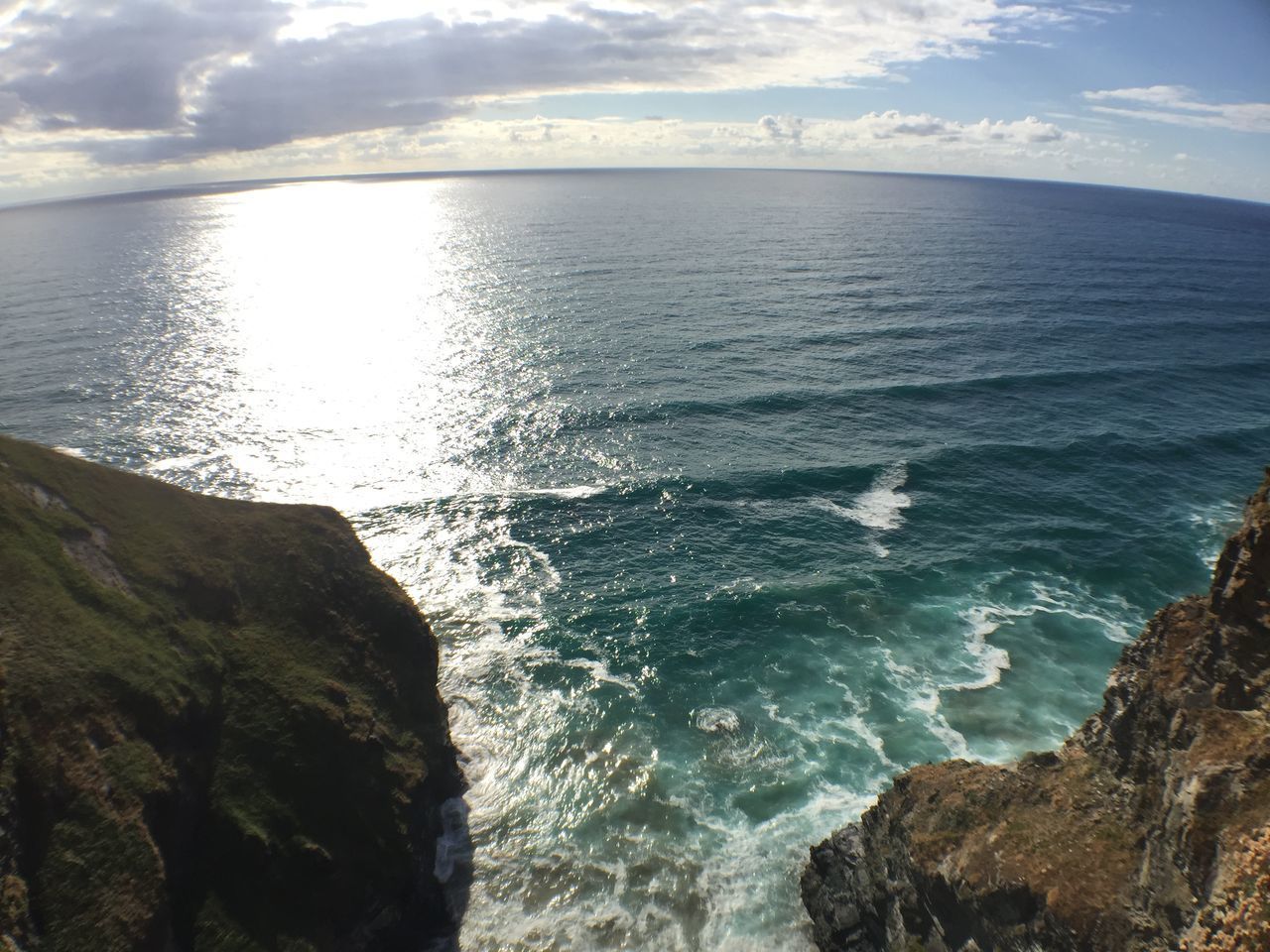 SCENIC VIEW OF ROCKS IN SEA