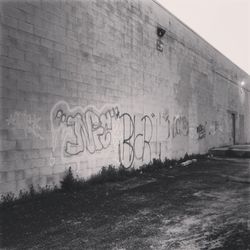 Graffiti on wall
