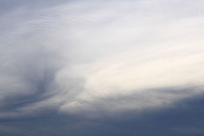 Low angle view of clouds in sky