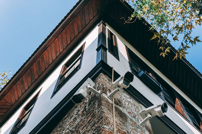 Low angle view of building against sky