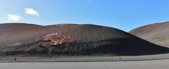 Scenic view of desert against sky