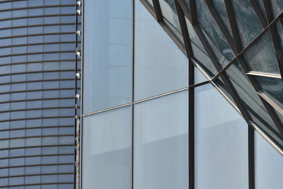 Low angle view of glass building