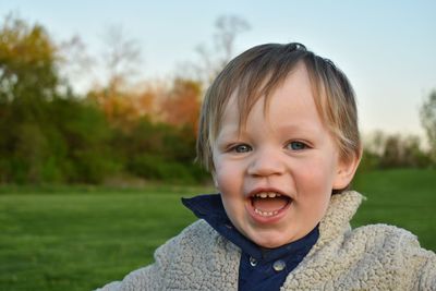 Portrait of cute boy