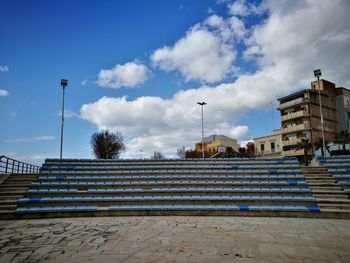 Low angle view of building against sky