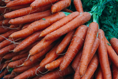 Full frame shot of carrots