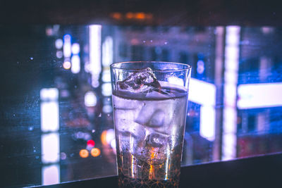 Close-up of wine glass